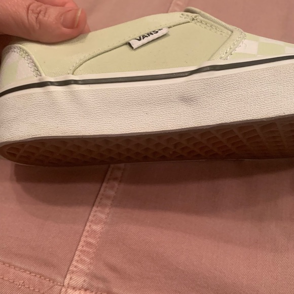 Vans Green Checkered Design Shoes - Picture 7 of 14
